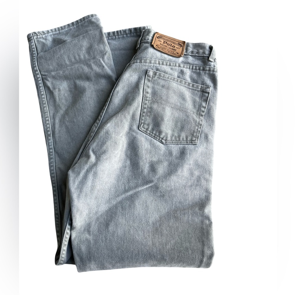 Men’s Vintage Polo Ralph Lauren Authentic Dungarees Gray Denim Jeans